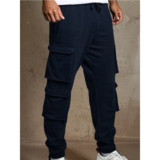 Sinsay - Spodnie jogger cargo - granatowy - id: 0804Z-59X - marki Sinsay - 186578472 Sinsay - Spodnie jogger cargo - granatowy ze sklepu Sinsay w kategorii Spodnie męskie - zdjęcie 186578472
