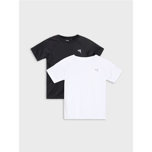Sinsay - Koszulki 2 pack Active - czarny ze sklepu Sinsay w kategorii T-shirty chłopięce - zdjęcie 186578590