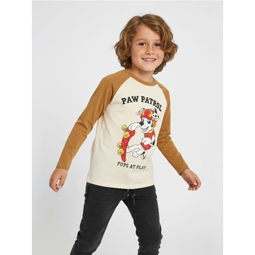 Sinsay - Koszulka z długimi rękawami PAW Patrol - kremowy - id: 997FB-12X - marki Sinsay - 186578660 Sinsay - Koszulka z długimi rękawami PAW Patrol - kremowy ze sklepu Sinsay w kategorii T-shirty chłopięce - zdjęcie 186578660