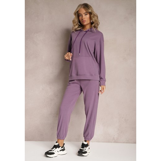Fioletowy Komplet Dresowy z Bluzą i Spodniami Ciranova ze sklepu renee.pl w kategorii Komplety i garnitury damskie - zdjęcie 186578731