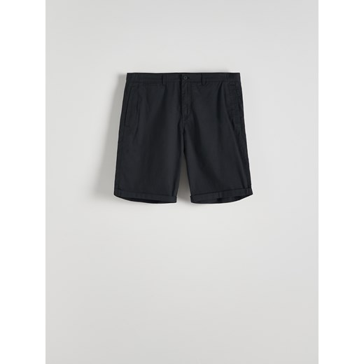 Reserved - Szorty chino regular - czarny ze sklepu Reserved w kategorii Spodenki męskie - zdjęcie 186579292