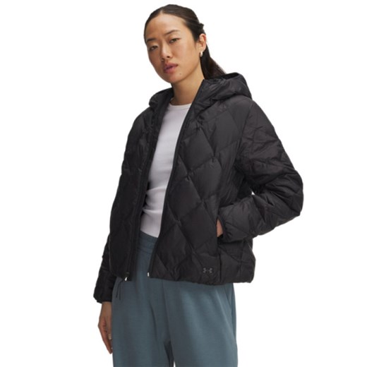 Damska kurtka puchowa Under Armour Legend Down Jacket - czarna ze sklepu Sportstylestory.com w kategorii Kurtki damskie - zdjęcie 186579773