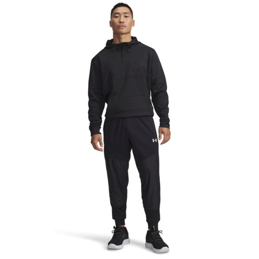 Męskie spodnie dresowe Under Armour Armour Fleece Pro Utility - czarne ze sklepu Sportstylestory.com w kategorii Spodnie męskie - zdjęcie 186579901