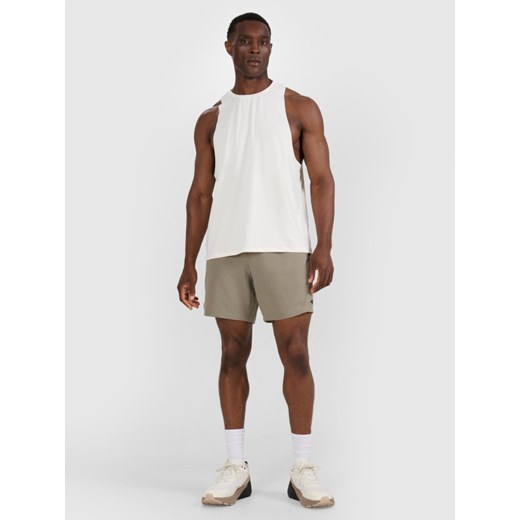 Męskie spodenki treningowe 4F 4FWAW25TFSHM0999 - oliwkowe ze sklepu Sportstylestory.com w kategorii Spodenki męskie - zdjęcie 186580061