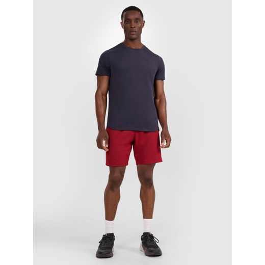 Męskie spodenki treningowe 4F 4FWAW25TFSHM1000 - czerwone ze sklepu Sportstylestory.com w kategorii Spodenki męskie - zdjęcie 186580093