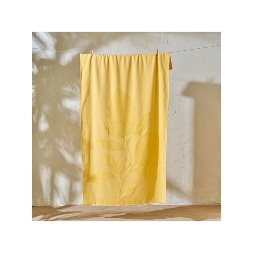 BELLA MAISON Ręcznik plażowy &quot;Lemoncello&quot; w kolorze żółtym - 150 x 70 cm ze sklepu Limango Polska w kategorii Ręczniki - zdjęcie 186580583