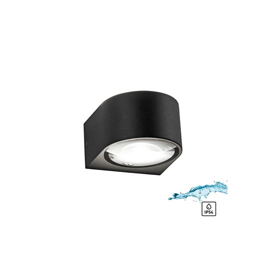 Paul Neuhaus Lampa ścienna LED w kolorze czarnym - wys. 6,8 x  Ø 11 cm ze sklepu Limango Polska w kategorii Oświetlenie - zdjęcie 186580682