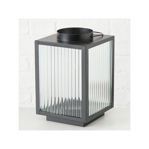 Boltze Lampion &quot;Optica&quot; w kolorze czarnym - 16 x 25 cm ze sklepu Limango Polska w kategorii Świeczniki - zdjęcie 186580733