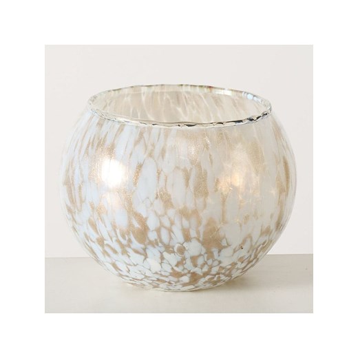 Boltze Świecznik &quot;Skylar&quot; w kolorze biało-beżowym - wys. 9 x Ø 10 cm ze sklepu Limango Polska w kategorii Świeczniki - zdjęcie 186580754