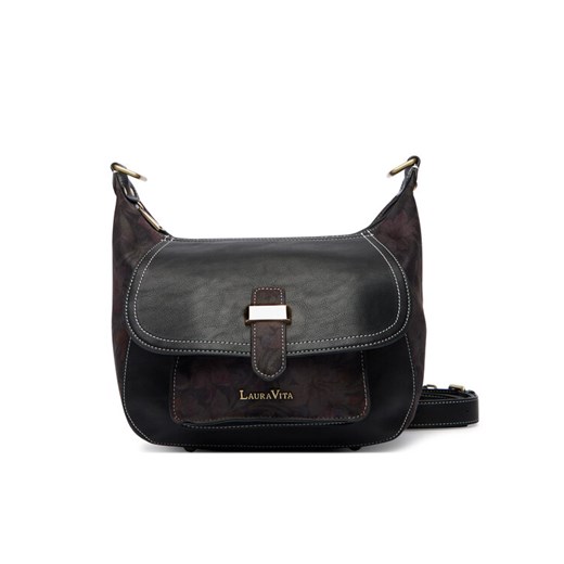 Torebka Laura Vita Sac Barna 04 Czarny ze sklepu eobuwie.pl w kategorii Listonoszki - zdjęcie 186581150
