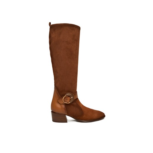 Kozaki Hispanitas PHI254257 Brązowy ze sklepu eobuwie.pl w kategorii Kozaki damskie - zdjęcie 186581172