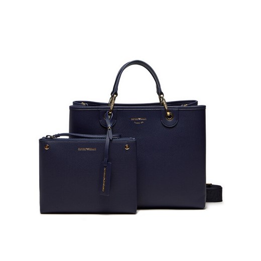 Torebka Emporio Armani EW000360 AF12036 MB051 Granatowy ze sklepu eobuwie.pl w kategorii Torby Shopper bag - zdjęcie 186581253