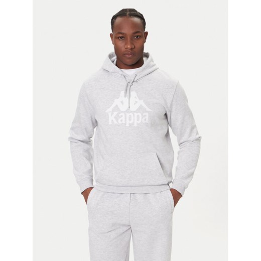 Kappa Bluza Malmo 3 341M43W Szary Regular Fit ze sklepu MODIVO w kategorii Bluzy męskie - zdjęcie 186582493