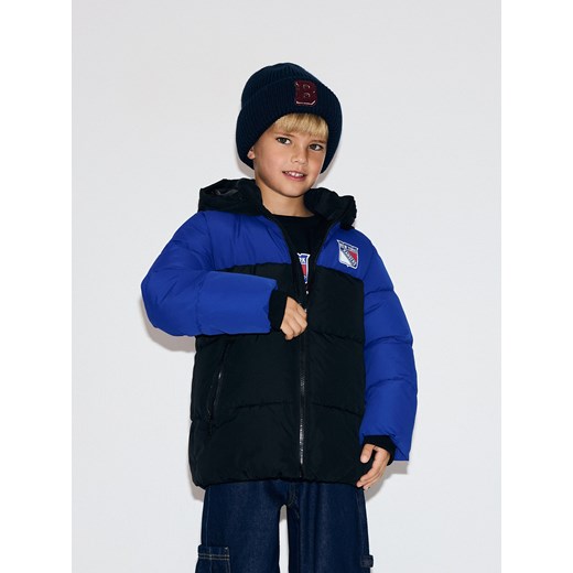 Reserved - Ocieplana kurtka NHL New York Rangers - niebieski ze sklepu Reserved w kategorii Kurtki chłopięce - zdjęcie 186584153