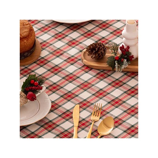 Mint Rugs Obrus &quot;Christmas Naibi&quot; w kolorze czerwono-białym ze sklepu Limango Polska w kategorii Obrusy i bieżniki - zdjęcie 186584293