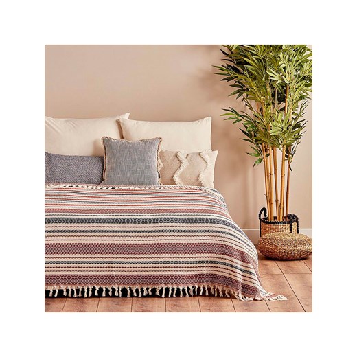 BELLA MAISON Narzuta &quot;Linea&quot; w kolorze czerwono-niebieskim ze sklepu Limango Polska w kategorii Tekstylia - zdjęcie 186584320