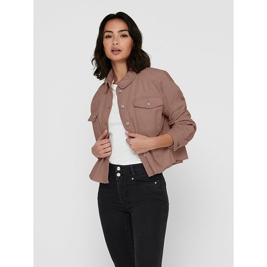ONLY Kurtka sztruksowa w kolorze szaroróżowym ze sklepu Limango Polska w kategorii Kurtki damskie - zdjęcie 186584371