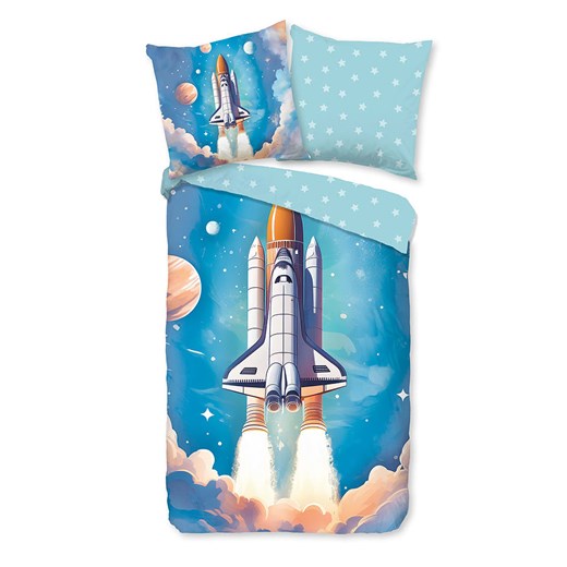 Good Morning Komplet pościeli flanelowej &quot;Fred&quot; w kolorze niebieskim ze sklepu Limango Polska w kategorii Pościel dziecięca - zdjęcie 186584450