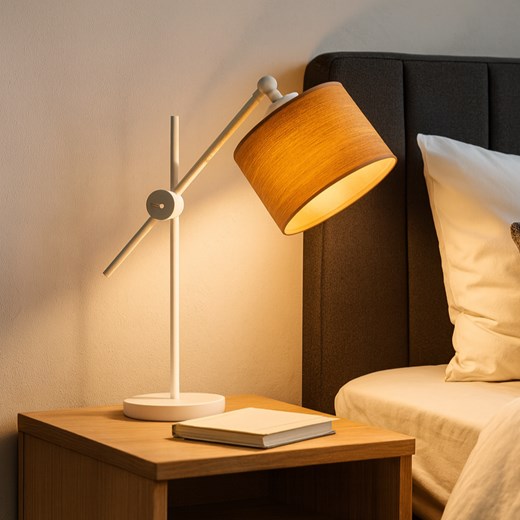 Nowoczesna lampka stołowa na czarnym stelażu MALI ECO - id: 10883 - marki Ciekot Partners Sp. Z O. O. - 186585594 Nowoczesna lampka stołowa na czarnym stelażu MALI ECO ze sklepu Lysne w kategorii Lampy stołowe - zdjęcie 186585594