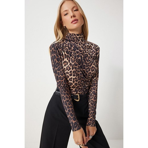 Happiness Istanbul Bluzka w kolorze jasnobrązowym ze sklepu Limango Polska w kategorii Bluzki damskie - zdjęcie 186586280