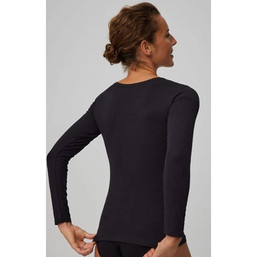 Czarna bluzka damska z długim rękawem 19148, Kolor czarny, Rozmiar S, YSABEL MORA ze sklepu Intymna w kategorii Bluzki damskie - zdjęcie 186586984