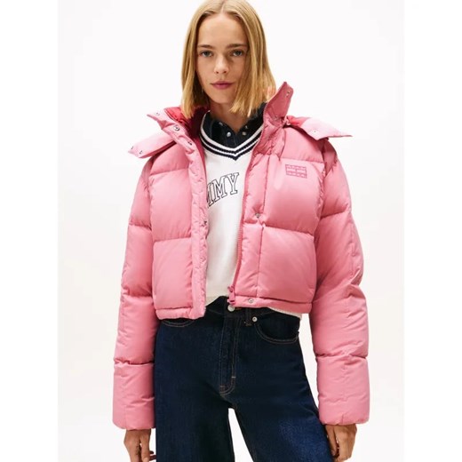Tommy Jeans Puchowa kurtka ALASKA GRID | Cropped Fit ze sklepu Gomez Fashion Store w kategorii Kurtki damskie - zdjęcie 186587803