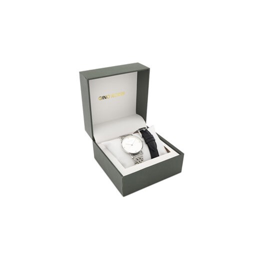 Zegarek Gino Rossi GR GIFT SET 03W Srebrny Gino Rossi NOSIZE eobuwie.pl