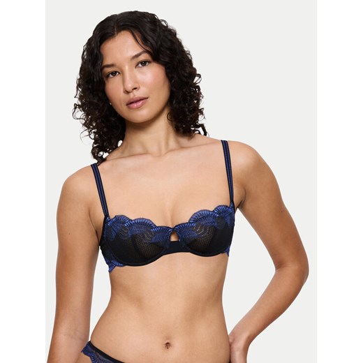 Triumph Biustonosz balkonetka Comfort Glam 10224928 Czarny ze sklepu MODIVO w kategorii Biustonosze - zdjęcie 186588372