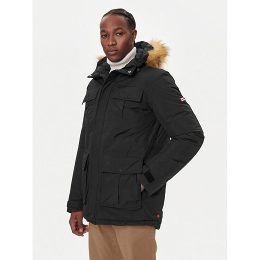 Hunter Parka Angus HARM0018252 Czarny Regular Fit ze sklepu MODIVO w kategorii Parki męskie - zdjęcie 186588400