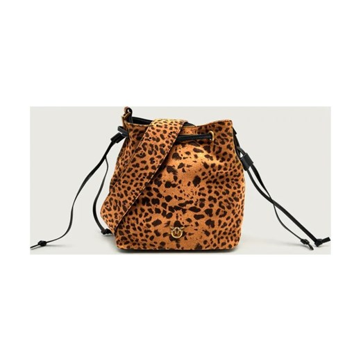 Pinko Worek SECCHIELLO MINI | zamsz ze sklepu Gomez Fashion Store w kategorii Torebki worki - zdjęcie 186589784