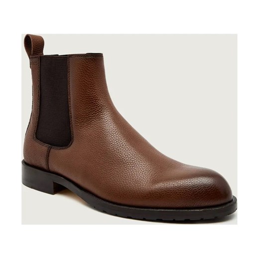 BOSS BLACK Skórzane sztyblety Tayil-L_Cheb_grW ze sklepu Gomez Fashion Store w kategorii Buty zimowe męskie - zdjęcie 186589792