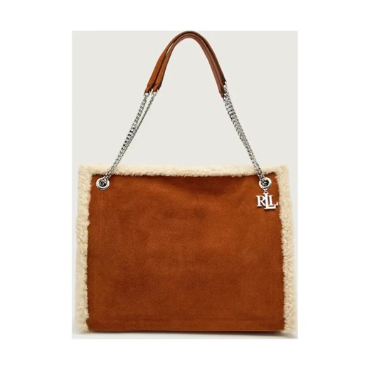 LAUREN RALPH LAUREN Shopperka Bradley | shearling | zamsz ze sklepu Gomez Fashion Store w kategorii Torby Shopper bag - zdjęcie 186589813