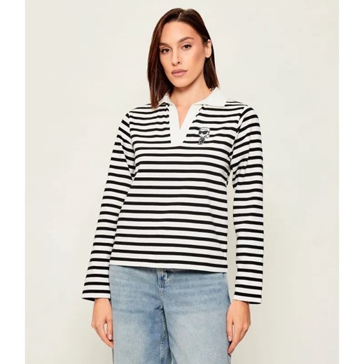 Karl Lagerfeld Polo | Regular Fit ze sklepu Gomez Fashion Store w kategorii Bluzki damskie - zdjęcie 186589951
