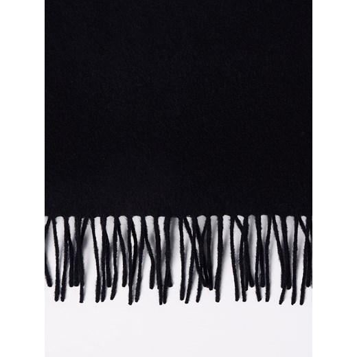 Mohito - Wełniany czarny szalik - czarny Mohito ONE SIZE Mohito