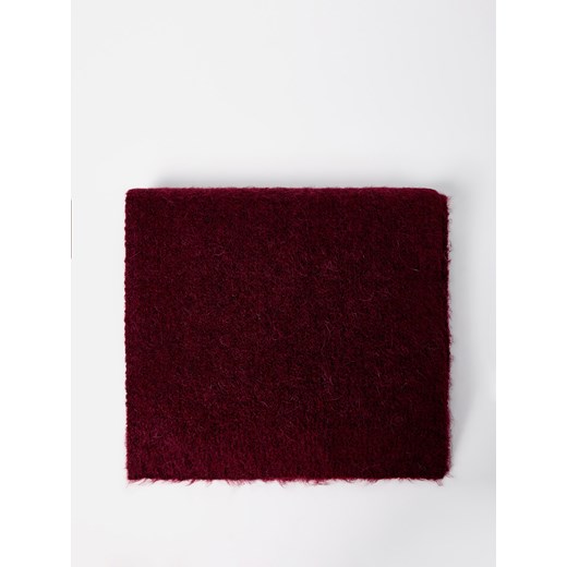 Mohito - Bordowy szalik z wełną alpaki - kasztanowy Mohito ONE SIZE Mohito