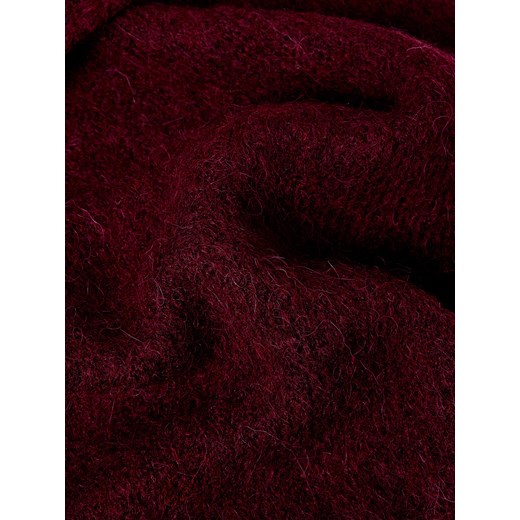 Mohito - Bordowy szalik z wełną alpaki - kasztanowy Mohito ONE SIZE Mohito