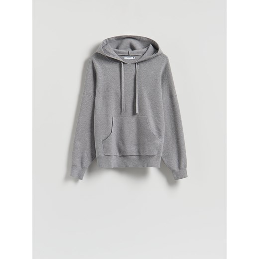 Reserved - Sweter z wiskozą - szary ze sklepu Reserved w kategorii Swetry damskie - zdjęcie 186591013