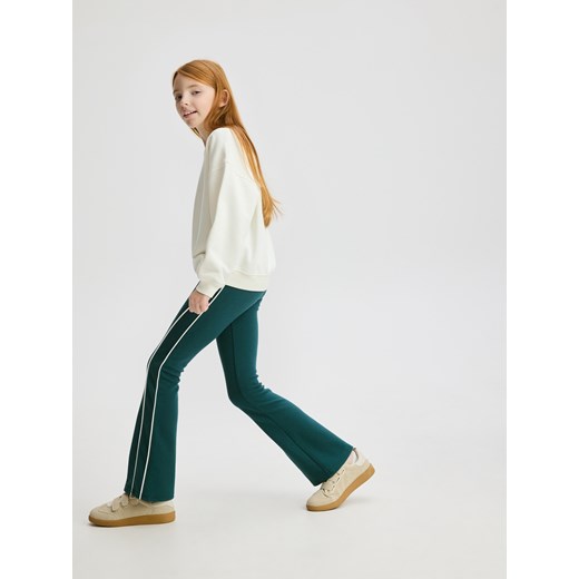 Reserved - Legginsy z lampasami - morski ze sklepu Reserved w kategorii Spodnie dziewczęce - zdjęcie 186593390