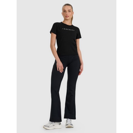 Damskie legginsy 4F 4FRAW25TTIGF290 - czarne ze sklepu Sportstylestory.com w kategorii Spodnie damskie - zdjęcie 186593893