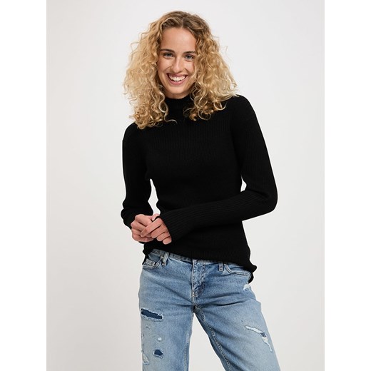 Cross Jeans Sweter w kolorze czarnym ze sklepu Limango Polska w kategorii Swetry damskie - zdjęcie 186594053