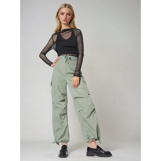 Monki Bojówki w kolorze zielonym Monki 36 promocja Limango Polska