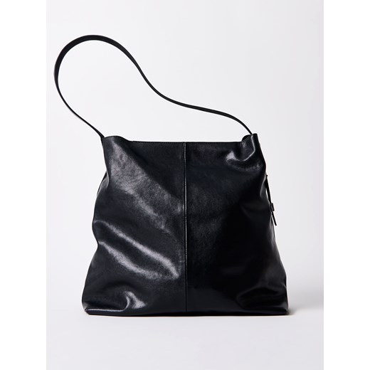 Mohito - Skórzana torebka - czarny ze sklepu Mohito w kategorii Listonoszki - zdjęcie 186594550