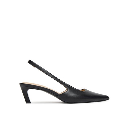 Czółenka Calvin Klein Ess Kitten Heel Sling Back HW0HW02641 Czarny ze sklepu eobuwie.pl w kategorii Czółenka - zdjęcie 186595260