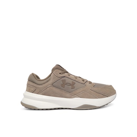 Sneakersy Under Armour UA Edge Suede 3027731 Beżowy ze sklepu eobuwie.pl w kategorii Buty sportowe męskie - zdjęcie 186595282