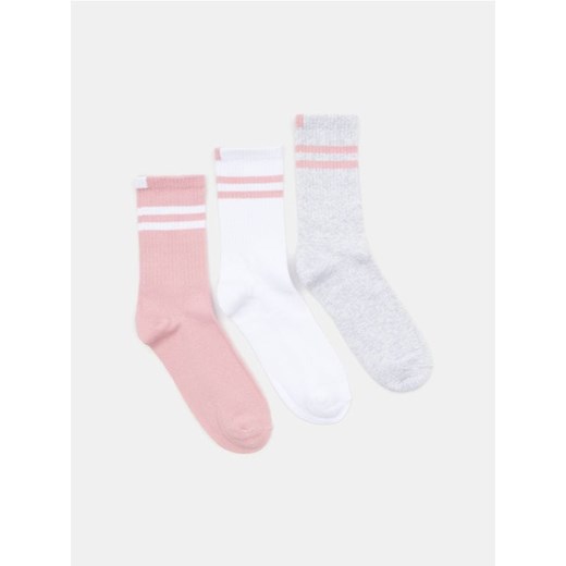 Sinsay - Skarpetki w paski 3 pack - wielobarwny ze sklepu Sinsay w kategorii Skarpetki damskie - zdjęcie 186597202