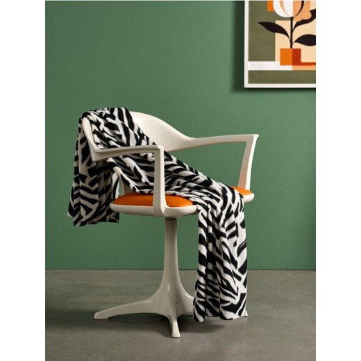 Sinsay - Wzorzysty koc - czarny ze sklepu Sinsay w kategorii Koce i pledy - zdjęcie 186597210