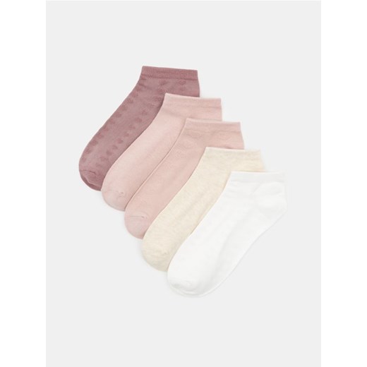 Sinsay - Strukturalne skarpetki 5 pack - wielobarwny ze sklepu Sinsay w kategorii Skarpetki damskie - zdjęcie 186597213