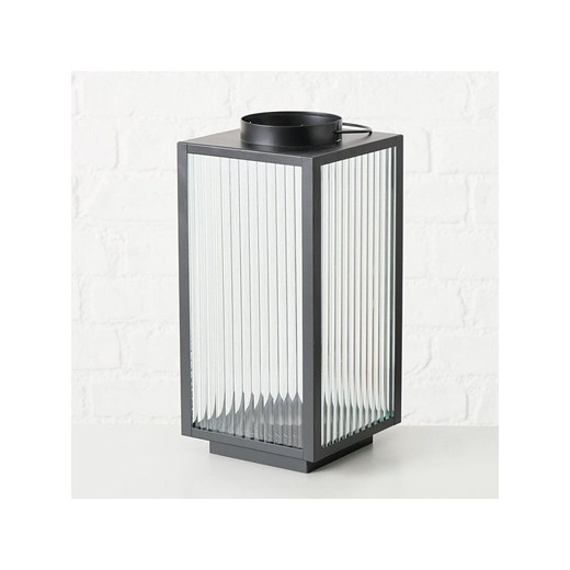 Boltze Lampion &quot;Optica&quot; w kolorze czarnym - 16,5 x 34 cm ze sklepu Limango Polska w kategorii Świeczniki - zdjęcie 186598550