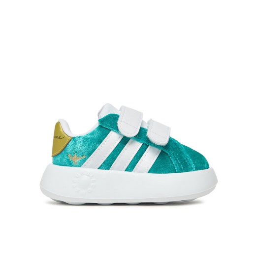 adidas Sneakersy Disney Jasmine Grand Court 2.0 JR4920 Turkusowy ze sklepu MODIVO w kategorii Buty sportowe dziecięce - zdjęcie 186598714