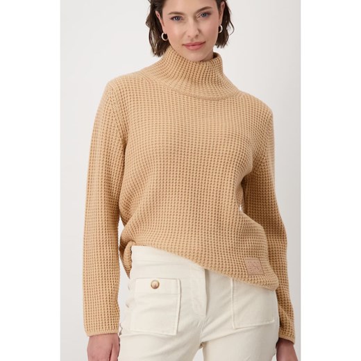 monari Sweter w kolorze jasnobrązowym Monari 40 okazja Limango Polska